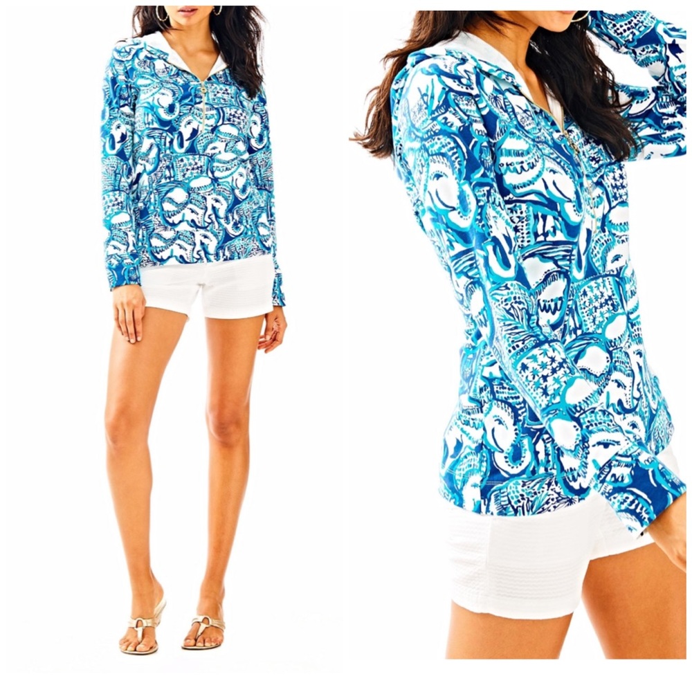 Lilly Pulitzer Luxletic Hooded Zip Pullover